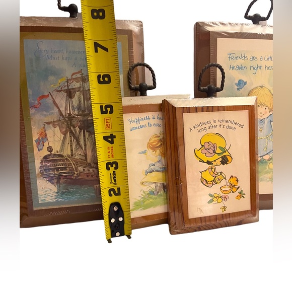 Vintage 1973 American Greetings wall plaques wrapped in original plastic - Picture 12 of 16